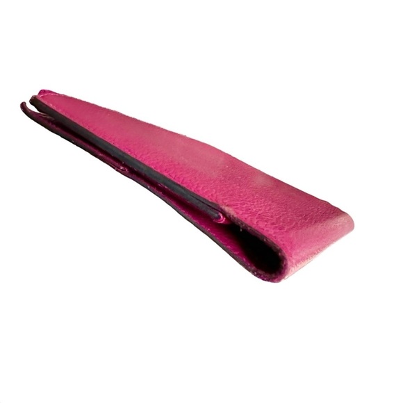 Authentic HERMES Pink Leather Eazip Slim Wallet Passport Holder with Box - Picture 11 of 14